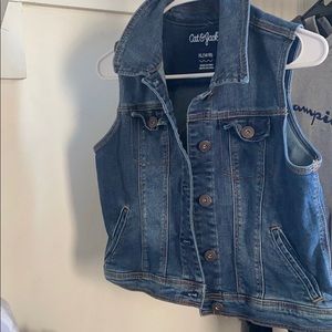 sleeveless Jean jacket